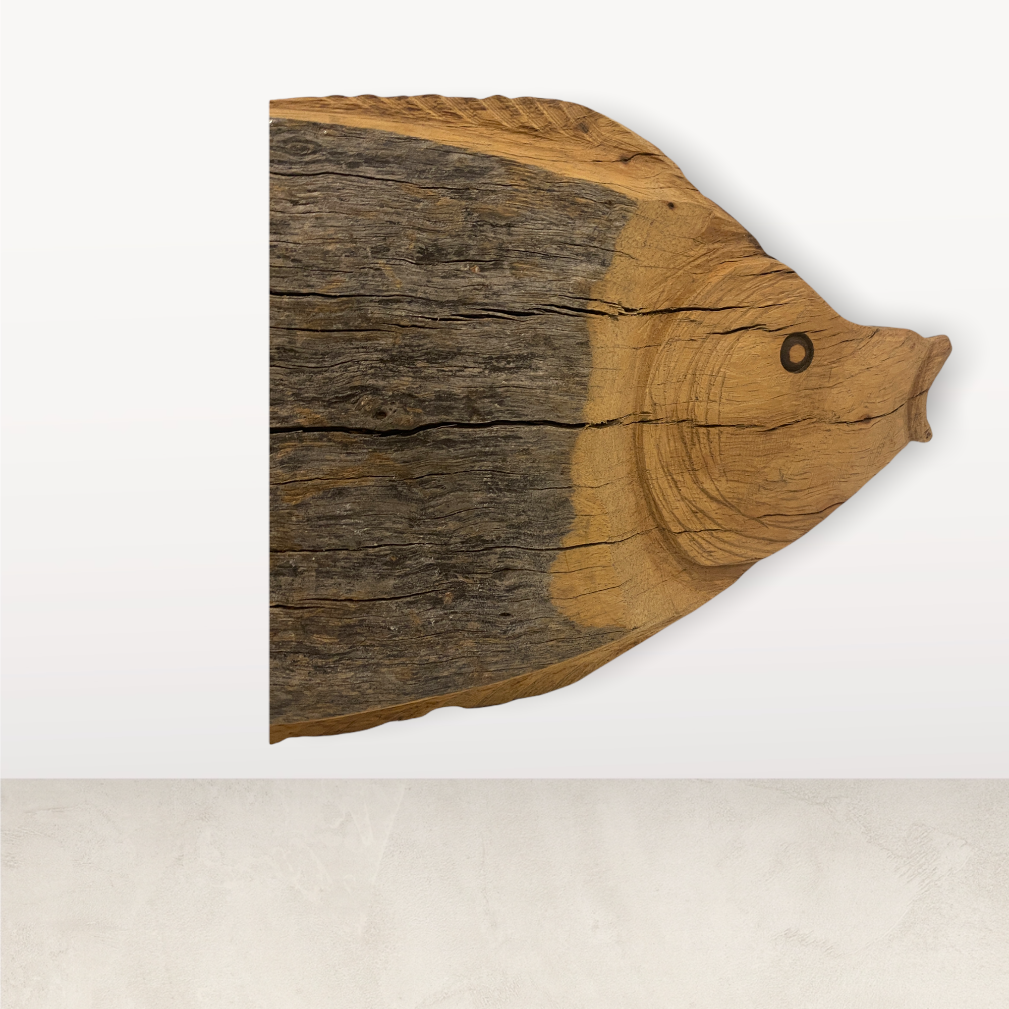 Driftwood Hand Carved Fish - (L11.4)