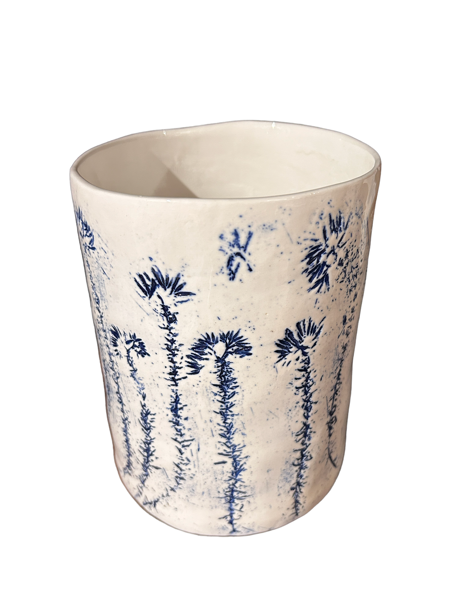 Cobal Blue Fynbos vase