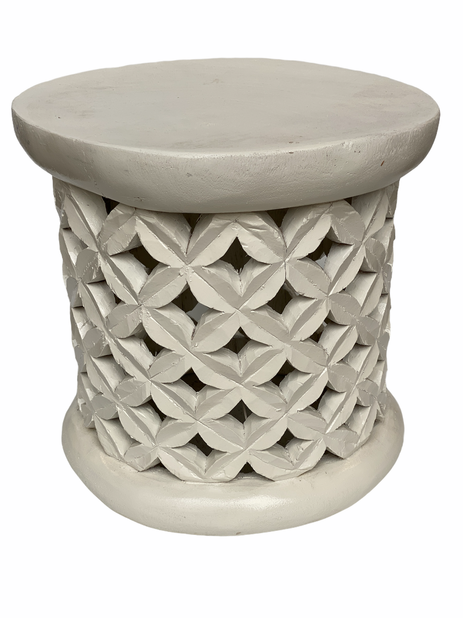 Bamileke Table - 42cm - White