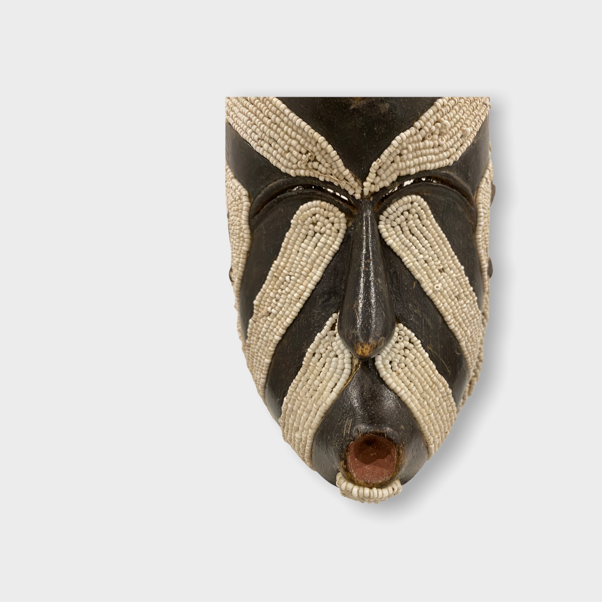 Songye Mask - White beaded (108.2)