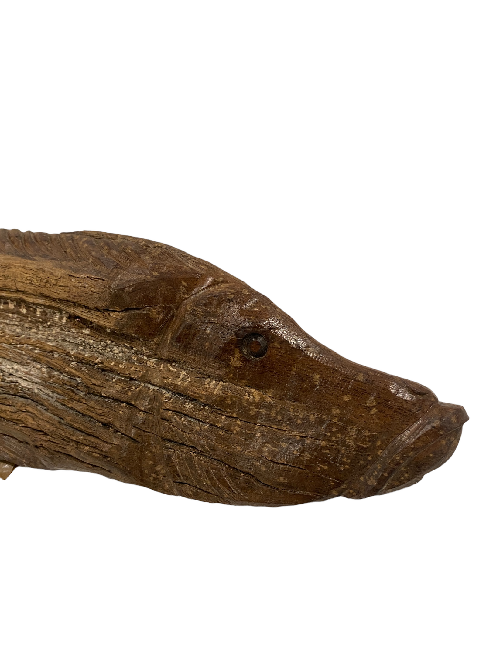 Driftwood Hand Carved Fish - M (1209)