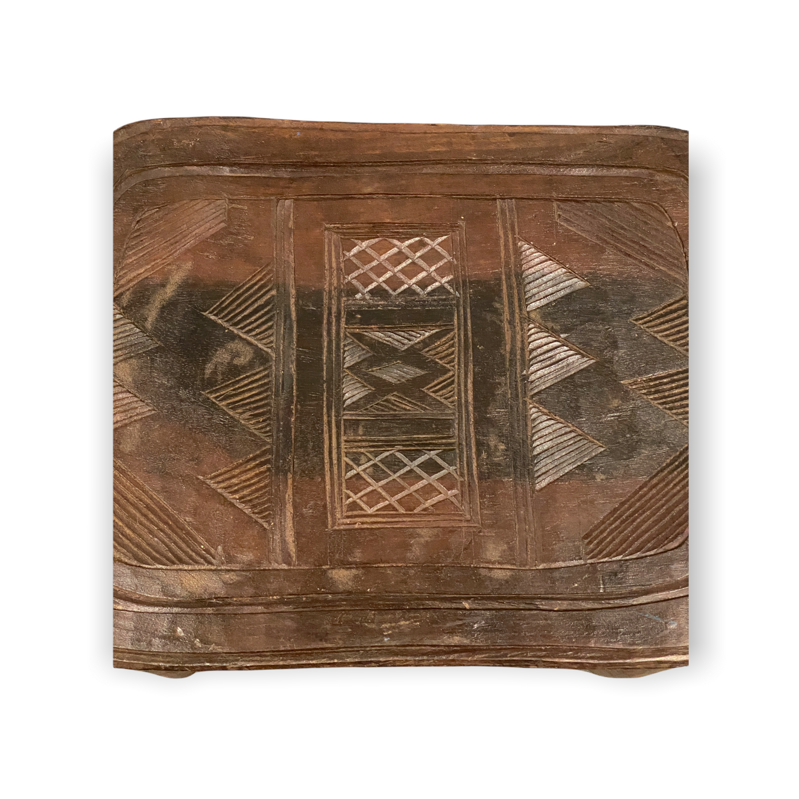 Nupe Table Stool- Square engraved (01)