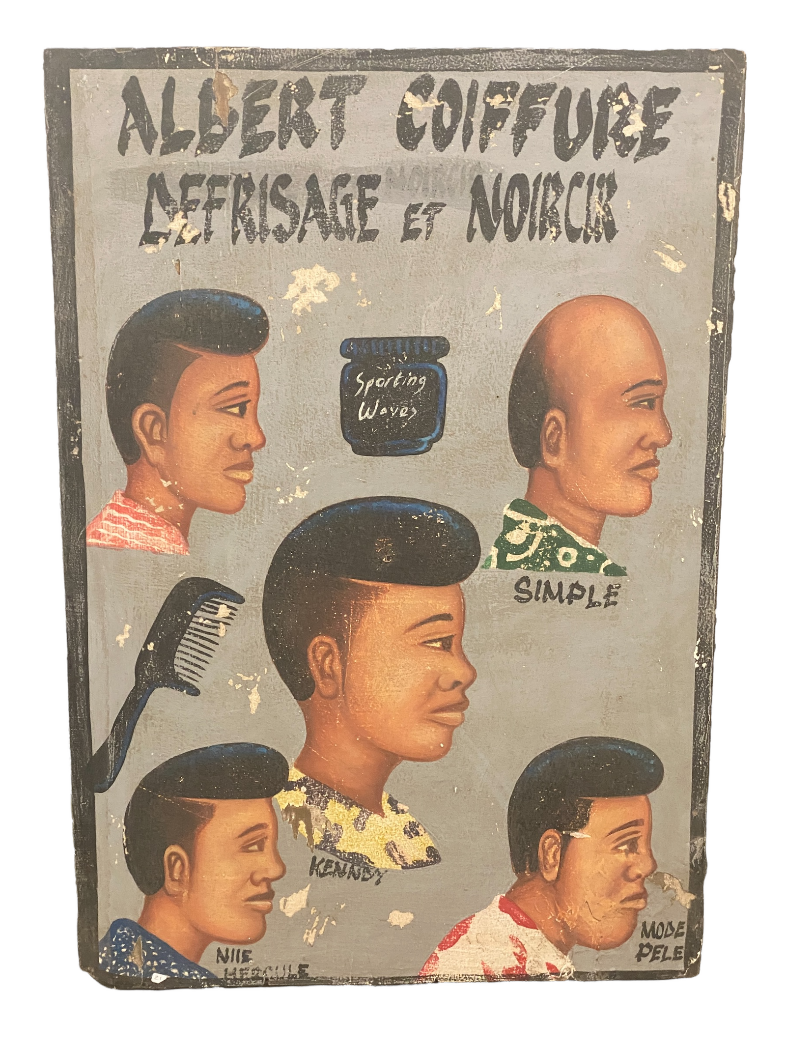 Vintage African Barber Shop Signs