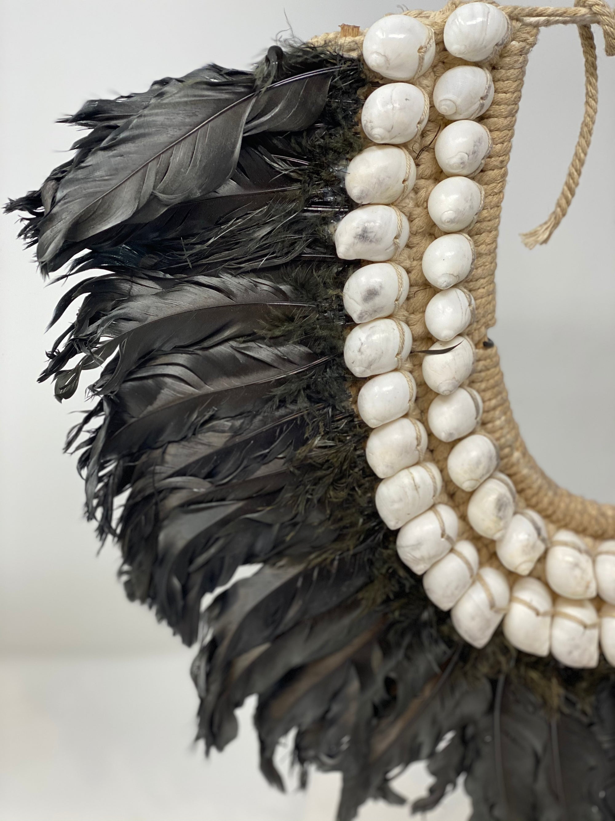 Shell Fether Handmade Feather & Shell necklace - Botanical Boys