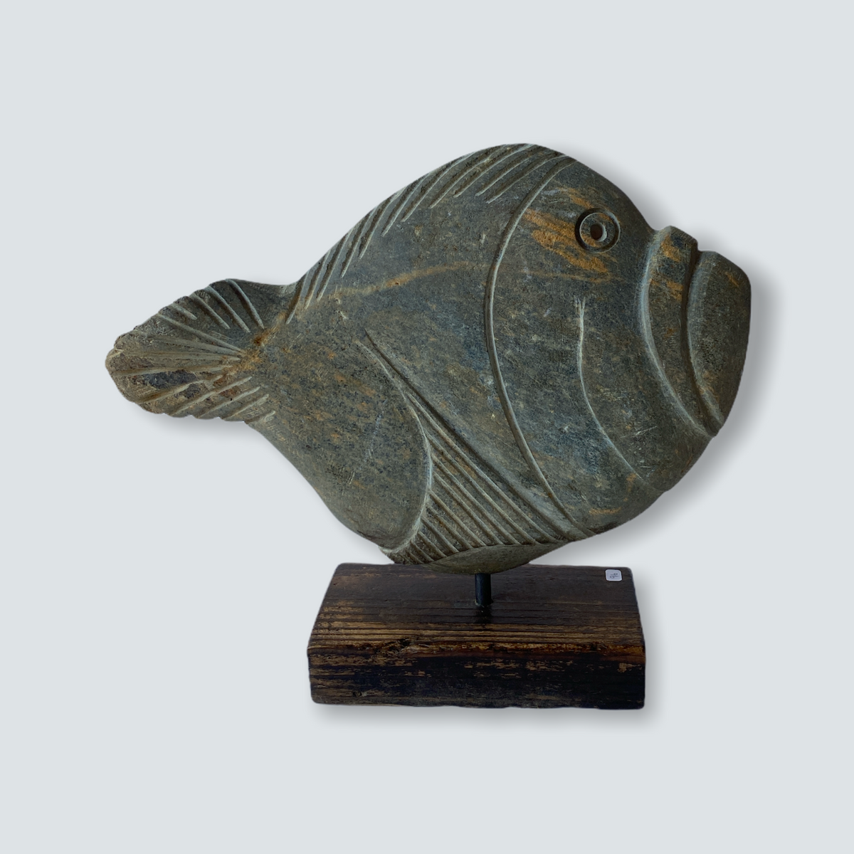 Stone Fish Sculpture - Zimbabwe (05) S