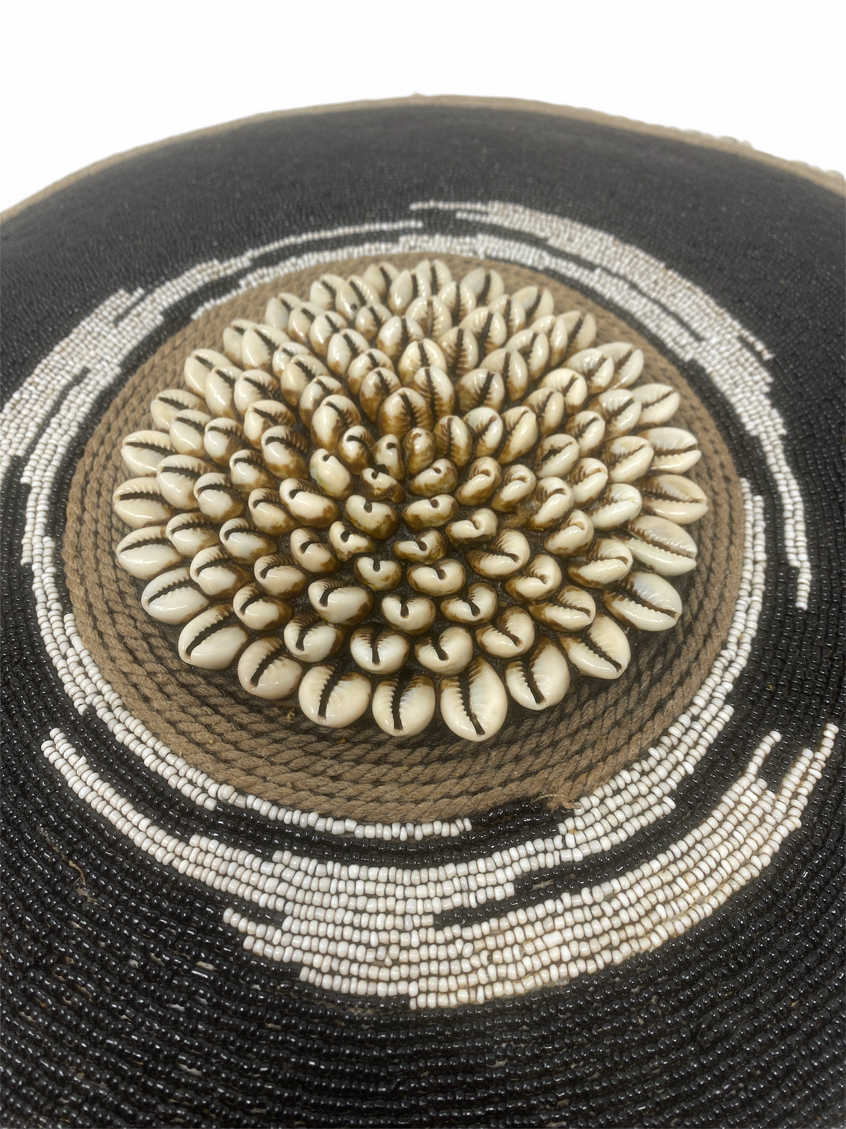 Cameroon Beaded Shield - L Black