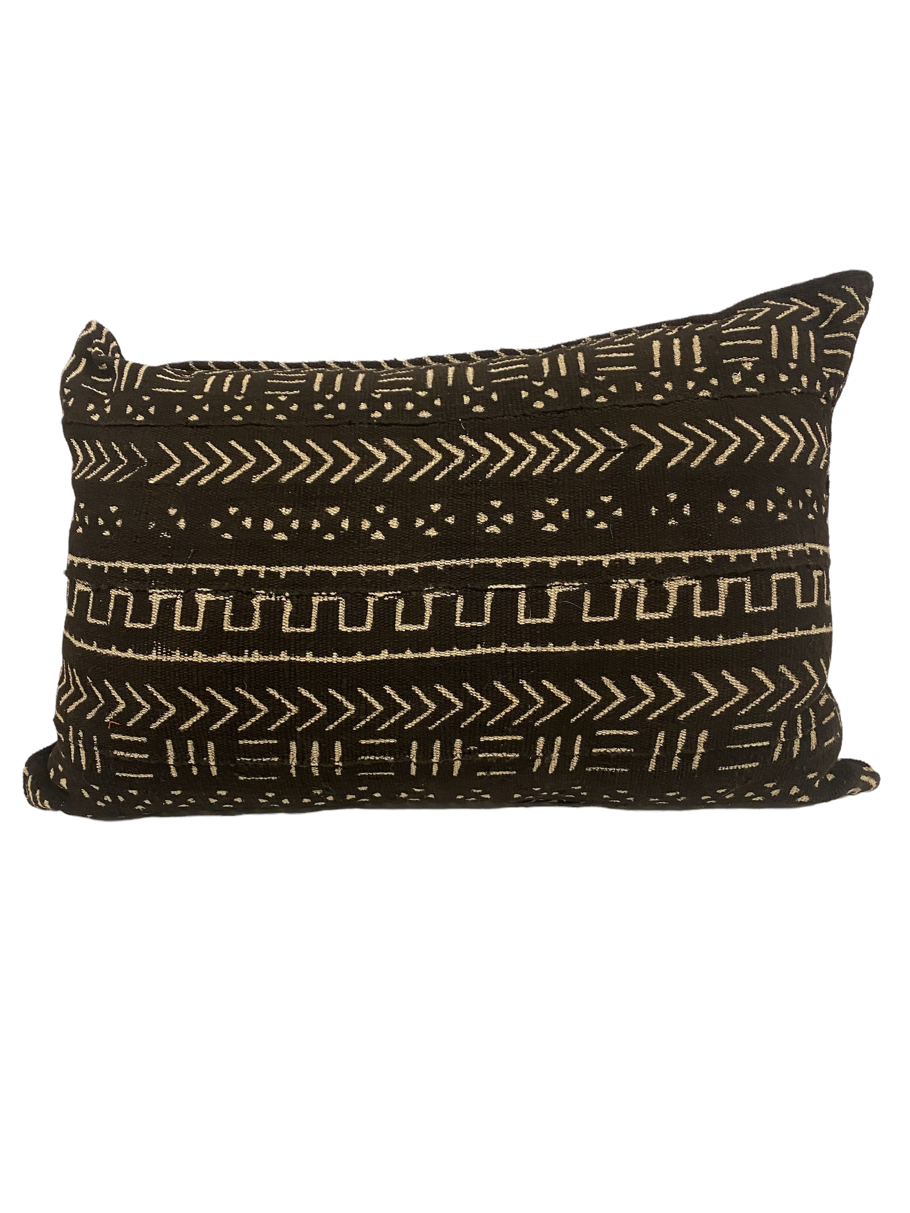 Mud Cloth Handwoven cushion - (184.11) Black