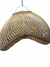 Rattan clam shell pendant - L