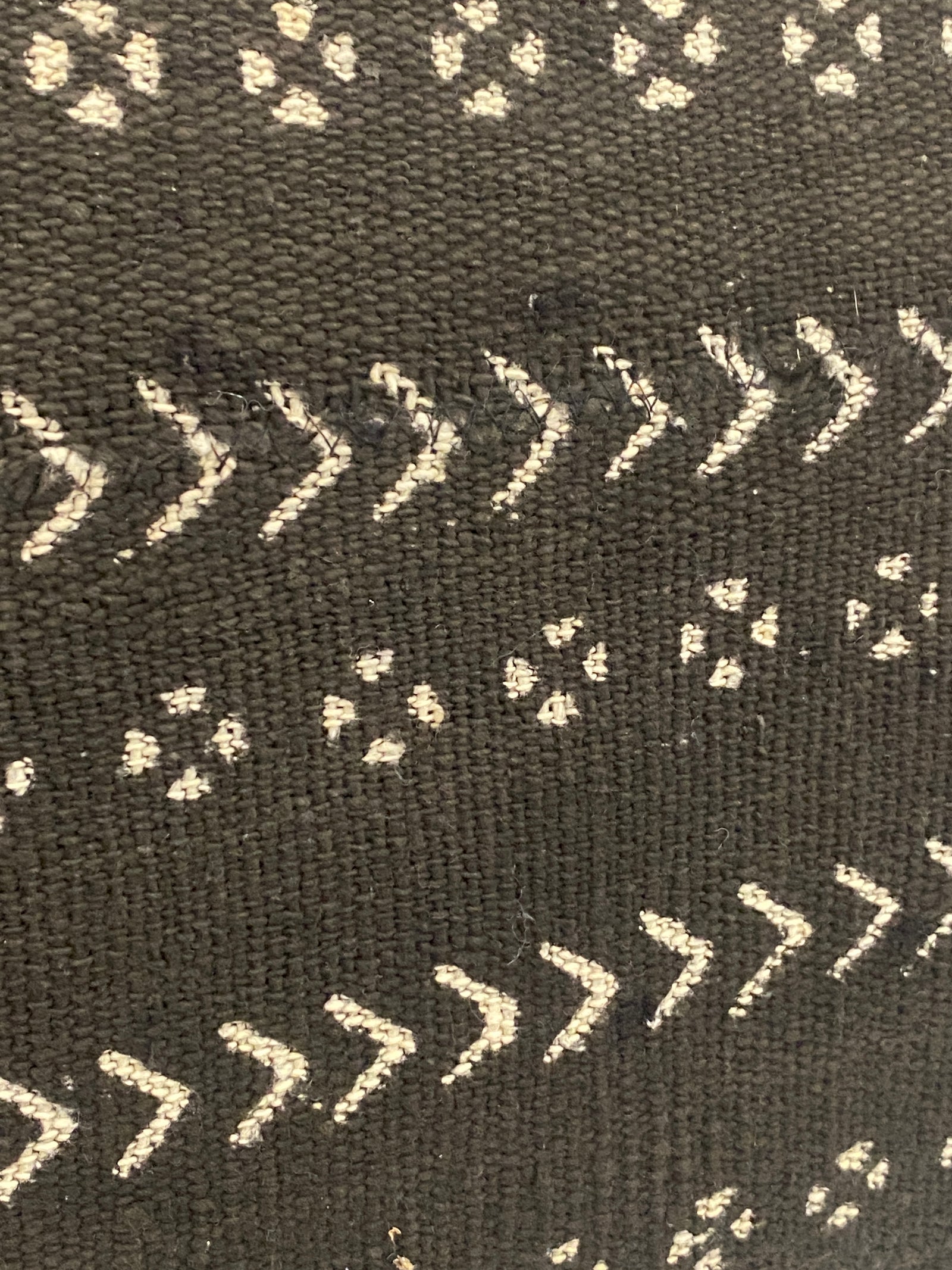 Mud Cloth Handwoven cushion - (184.14) Black