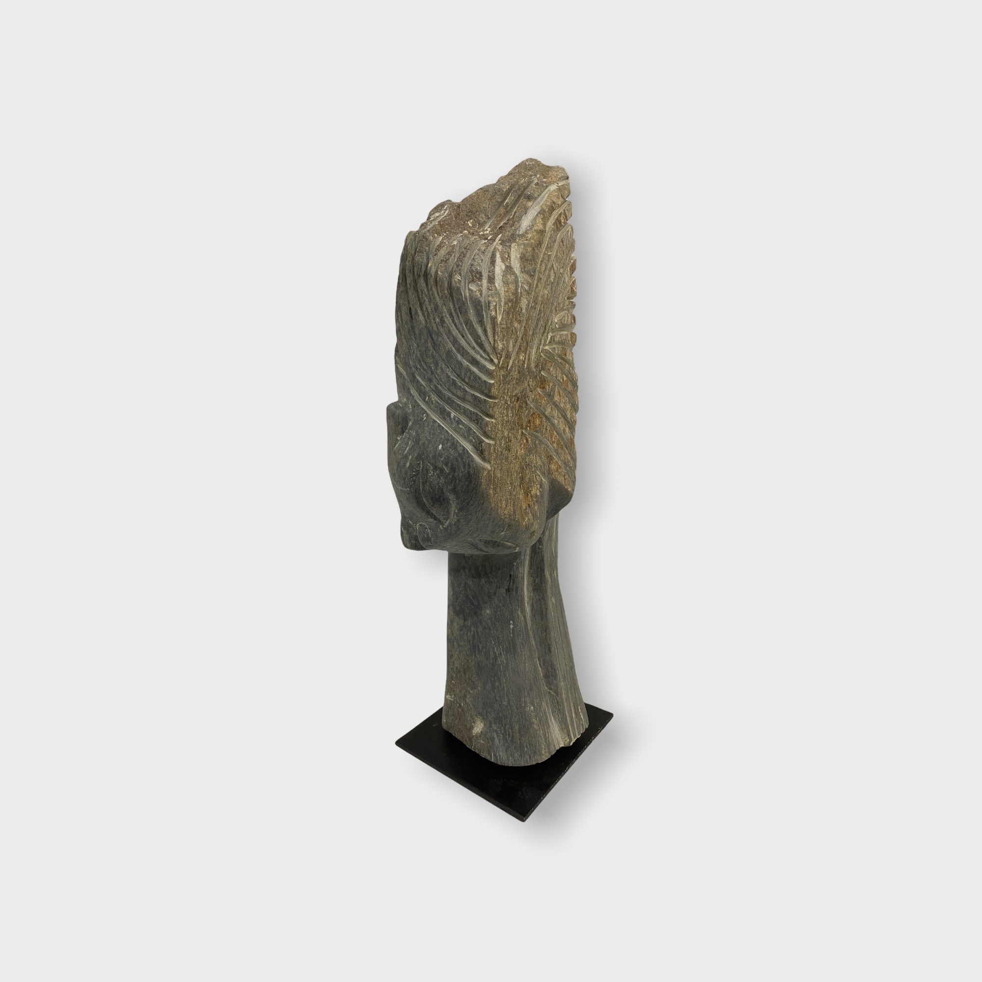 Stone head sculpture by Rizimu Chiwawa Zimbabwe (3112)
