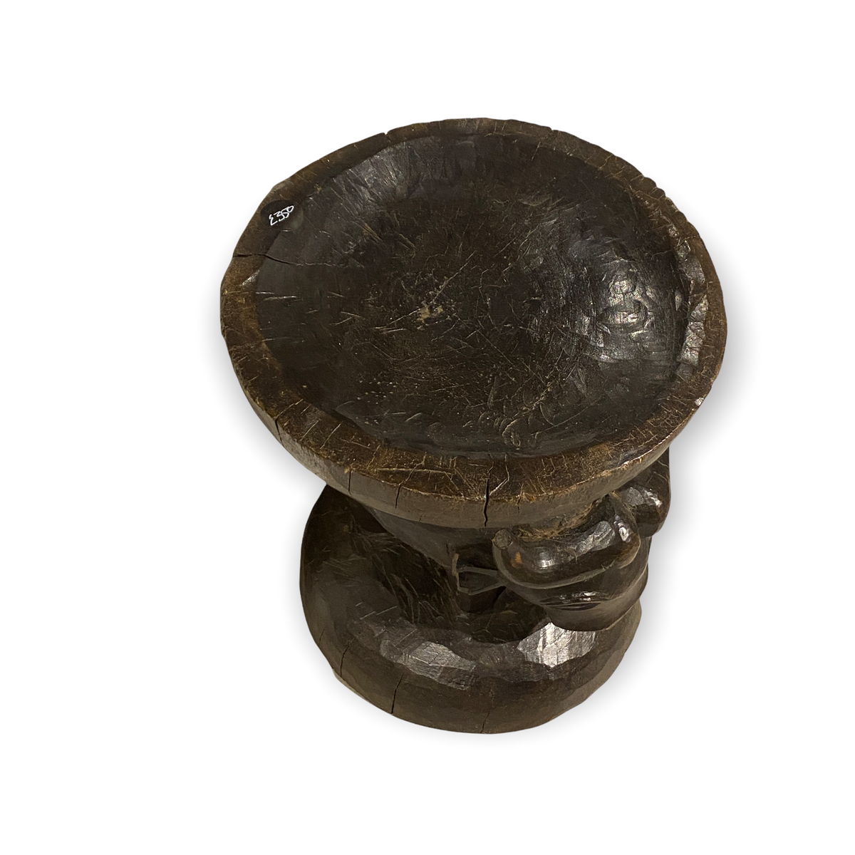 Tonga Stool - Old Buffalo hand carved (02)