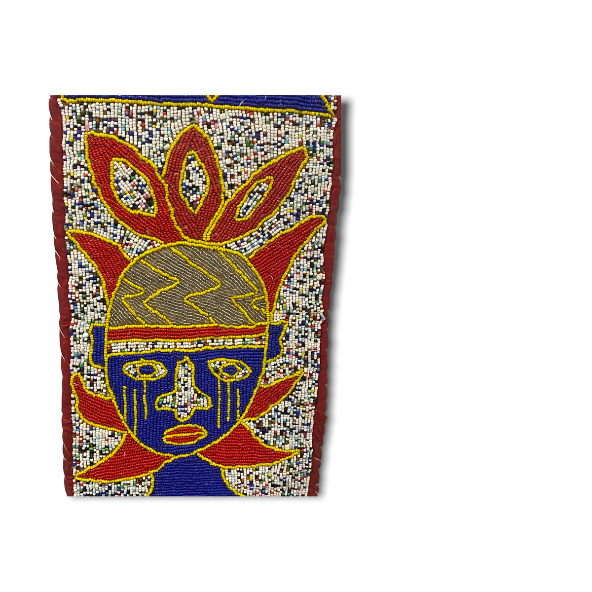 Yoruba Beaded Sash - Nigeria - Flower (05)