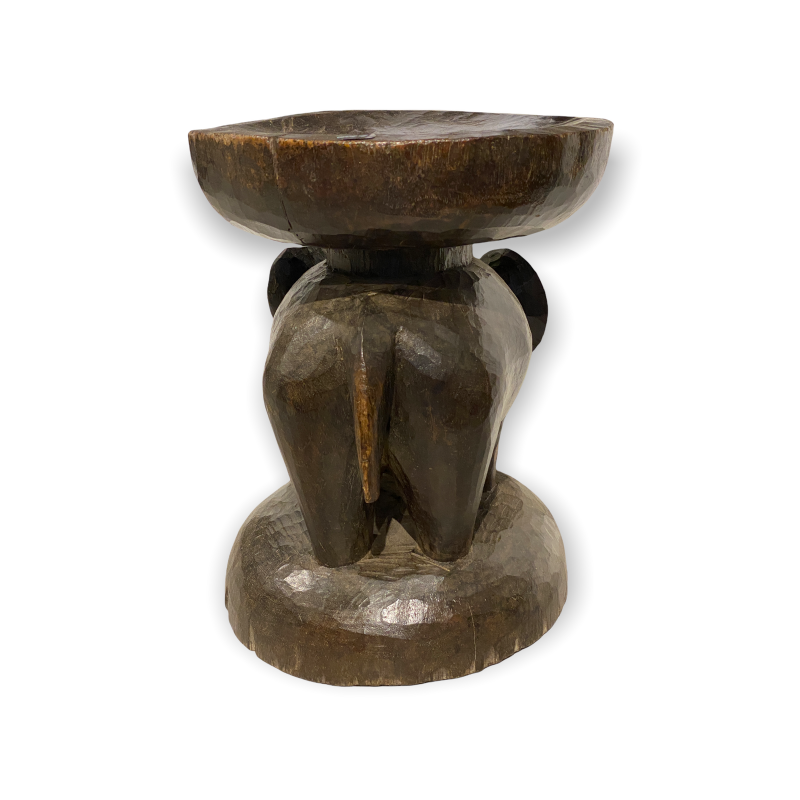 Tonga Stool - Old Elephant hand carved (01)