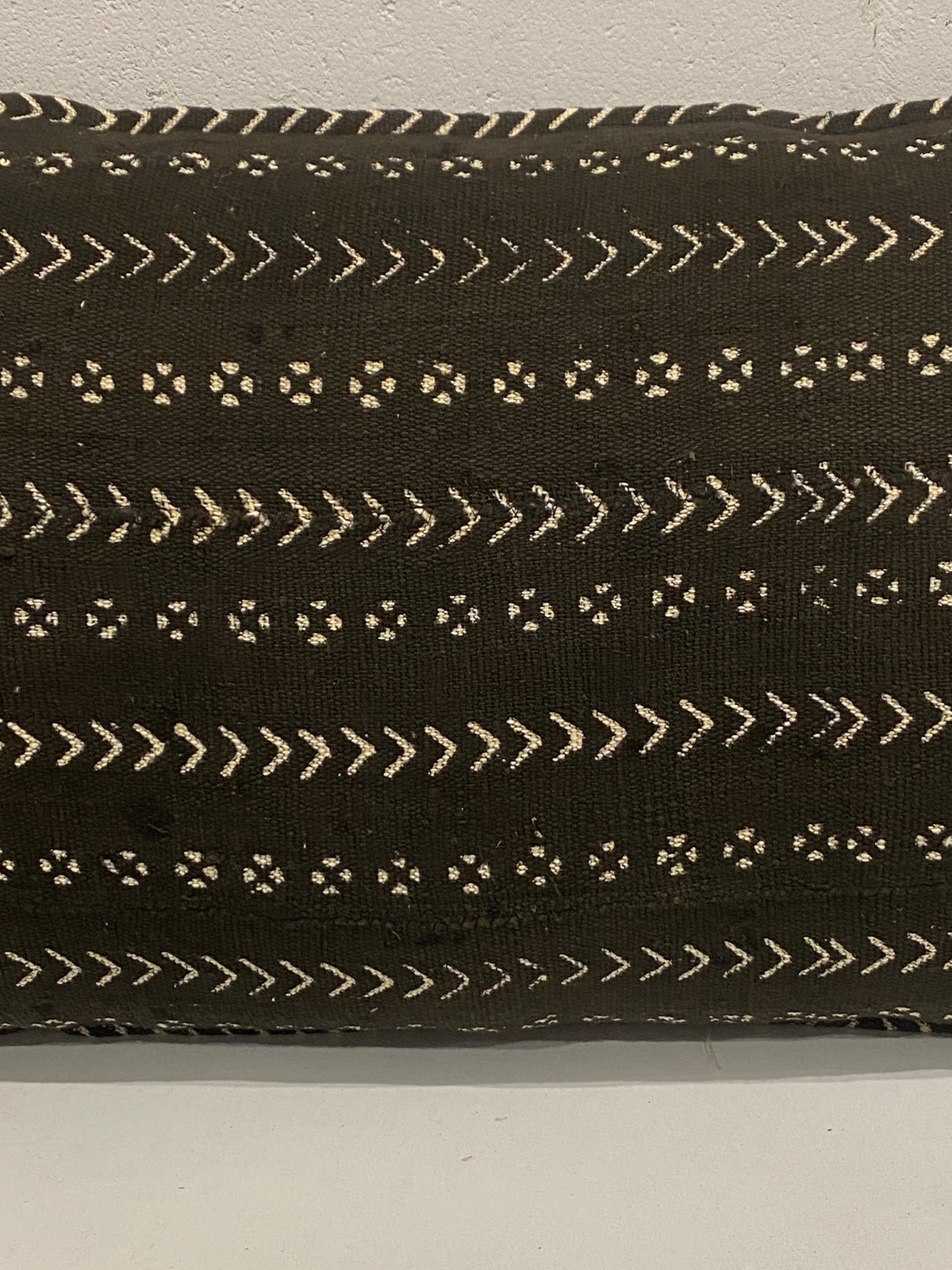 Mud Cloth Handwoven cushion - (184.14) Black