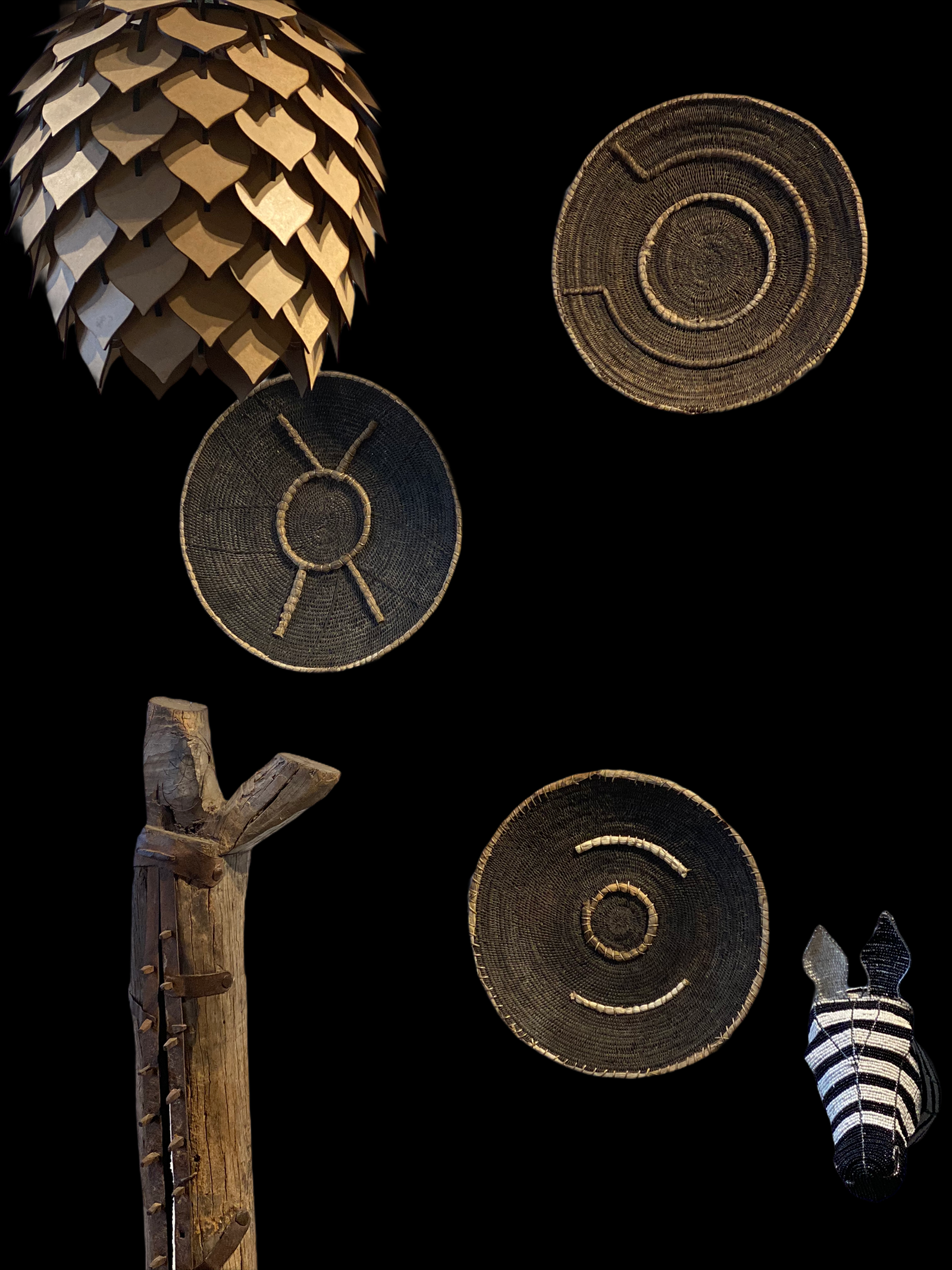 Vintage Makenge Basket - Zambia