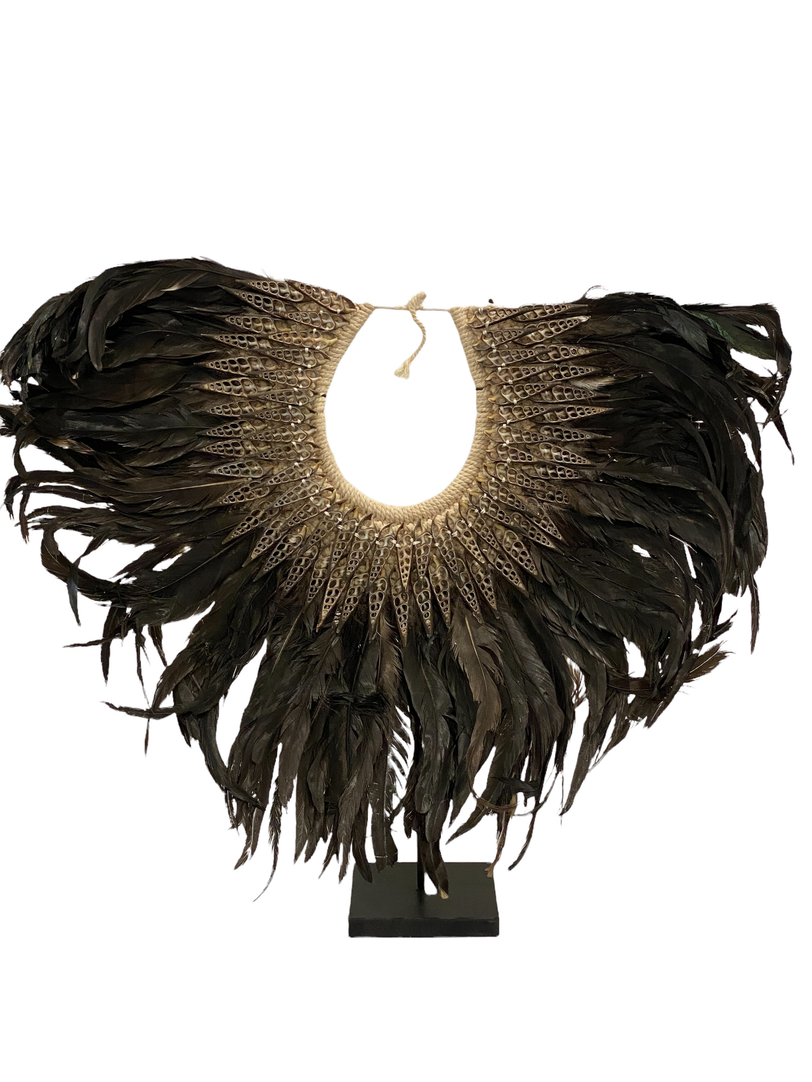 Handmade Feather & Shell necklace (2201)