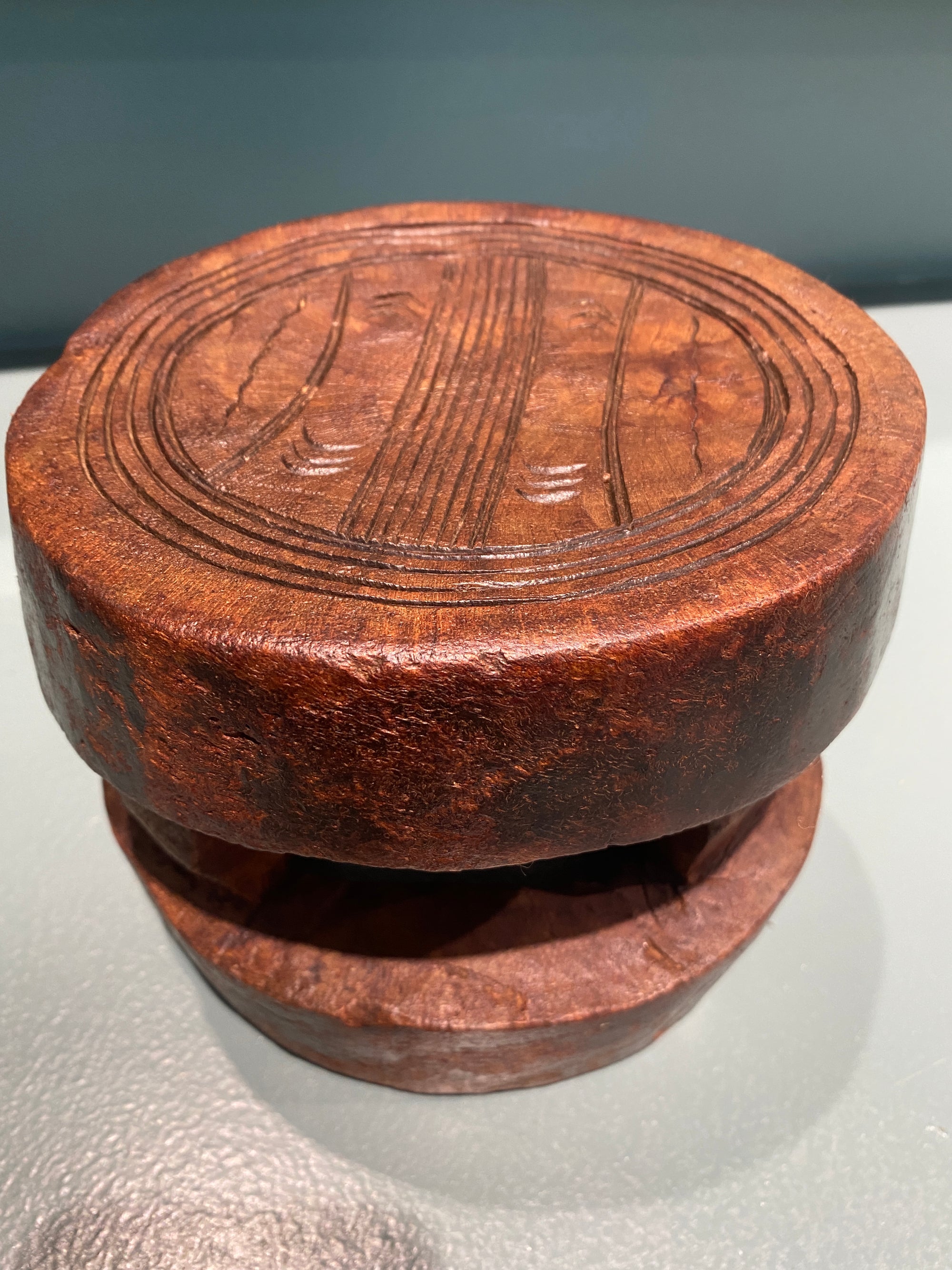 Yoruba hand carved stool - (06)