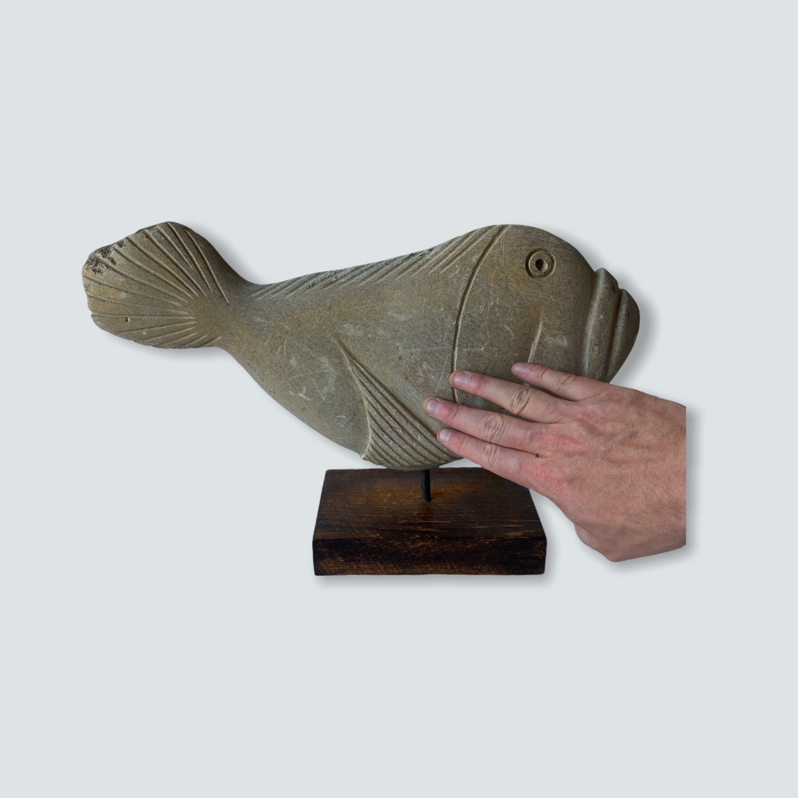 Stone Fish Sculpture - Zimbabwe (06) M