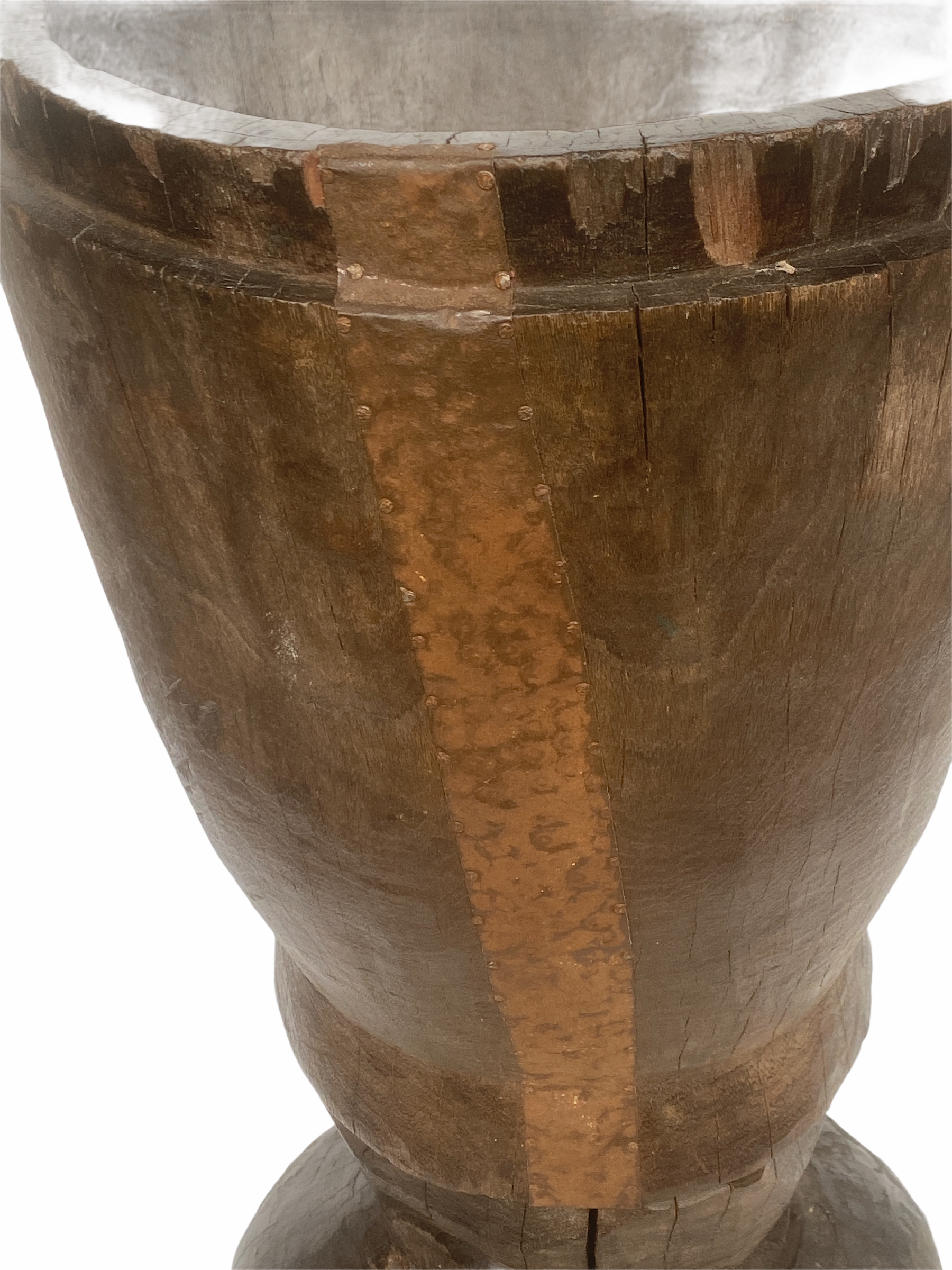 African Grain Stomper Stool/Planter  - Zambia