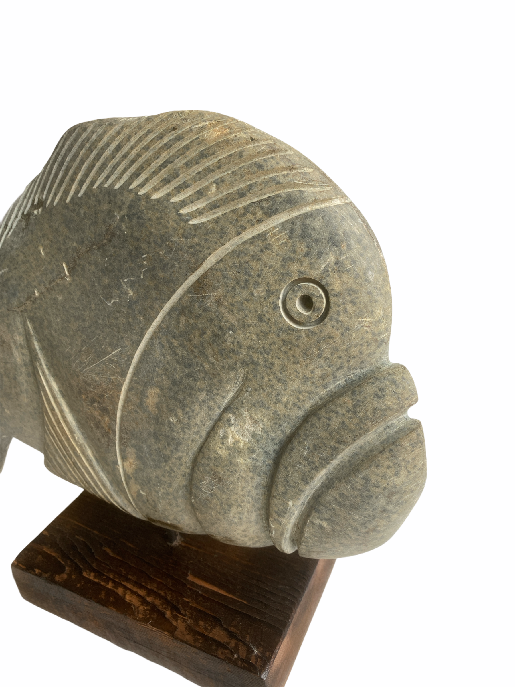 Stone Fish Sculpture - Zimbabwe (03)