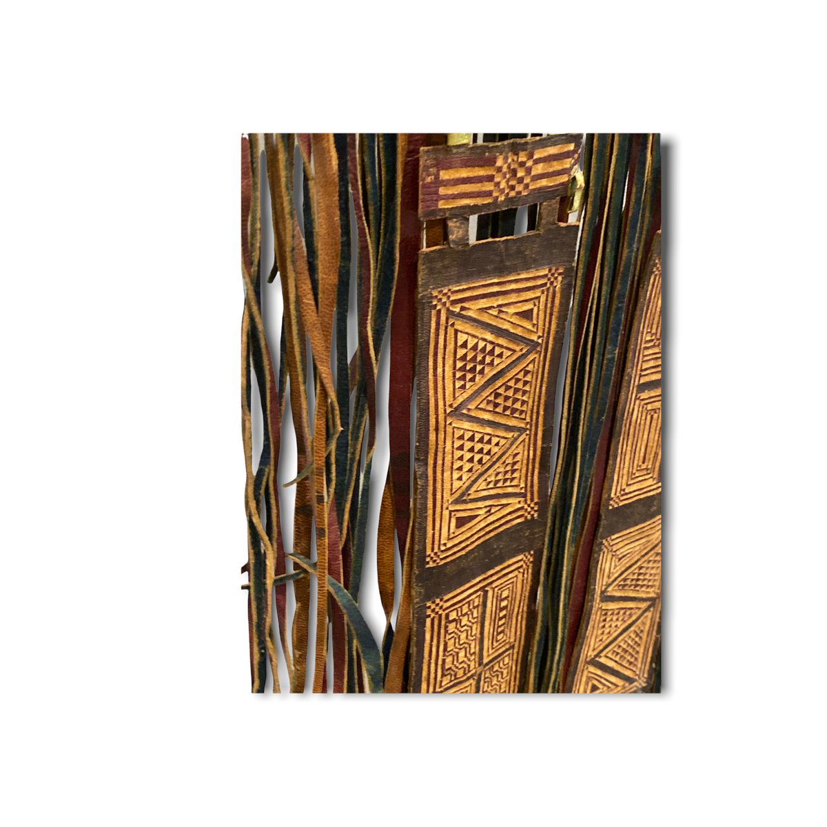 Tuareg - Antique leather panel tent decor (191.3)