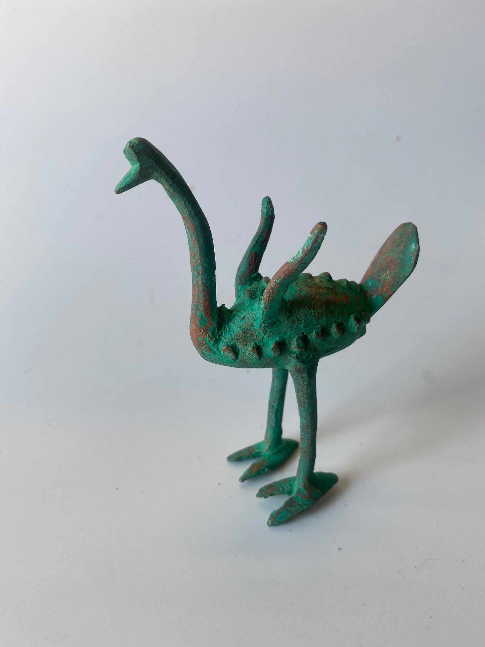 Tuareg Brass animals - Ostrich