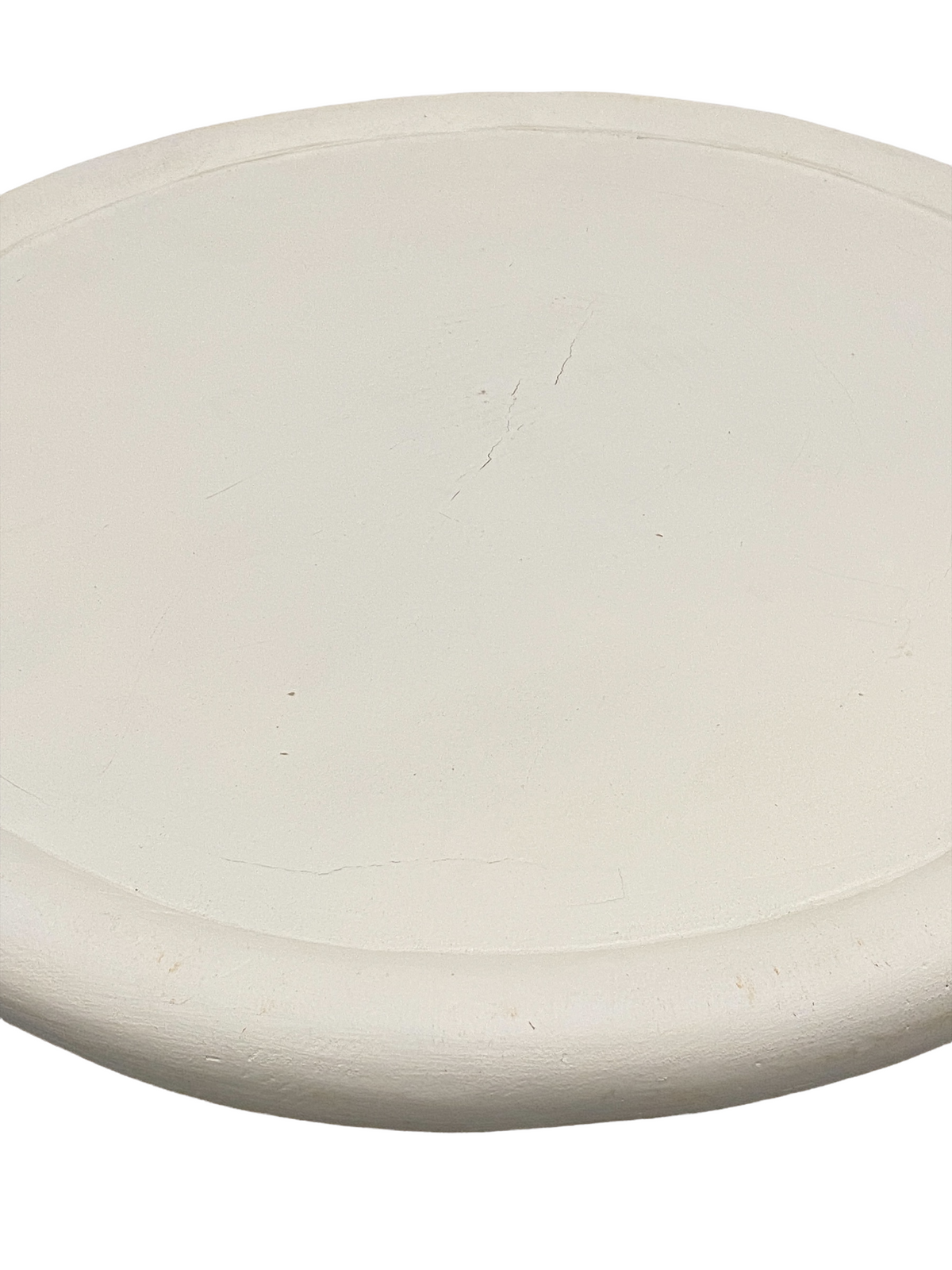 Bamileke Stool/table - Natural & White (124.1) Large