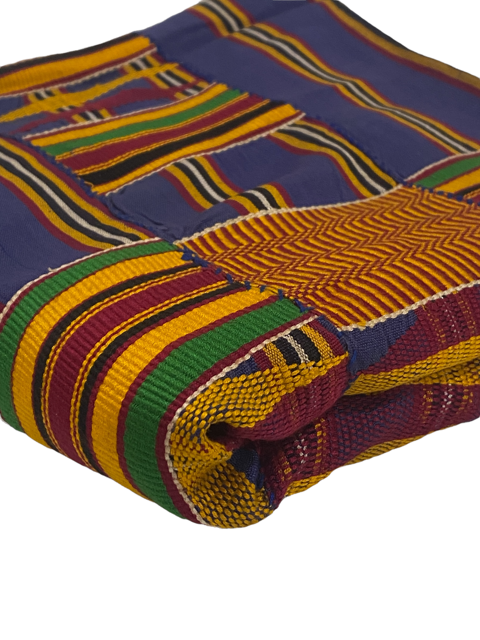 Kente cloth Blue & Orange (107.1)