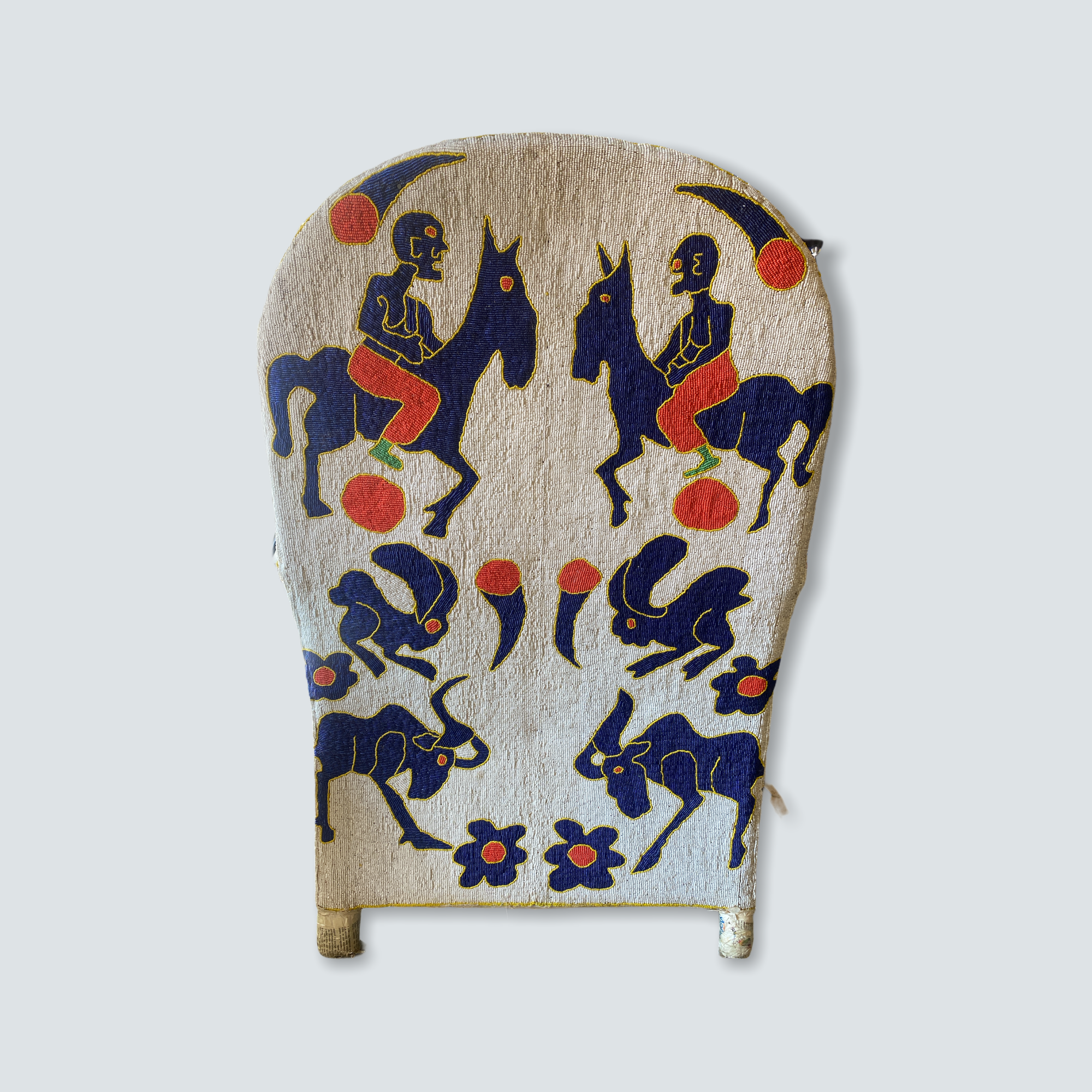 Yoruba Royal Beaded Chair