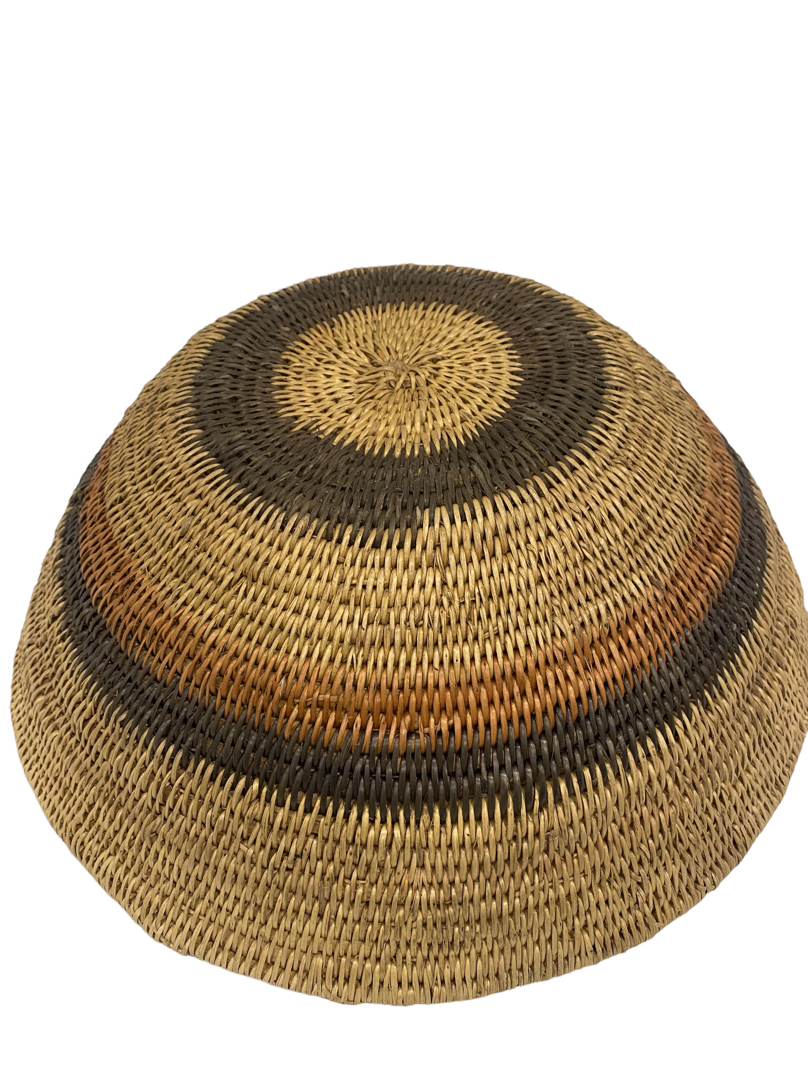 Handwoven Makenge bowl from Zambia made from natural tree roots