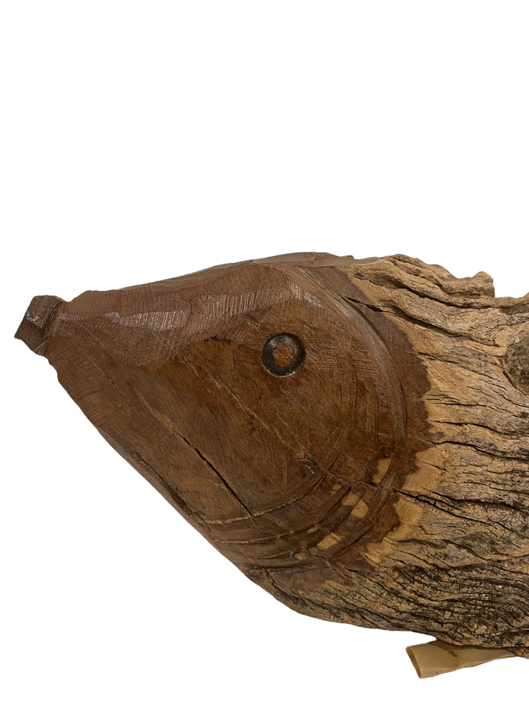 Driftwood Hand Carved Fish - (1307)