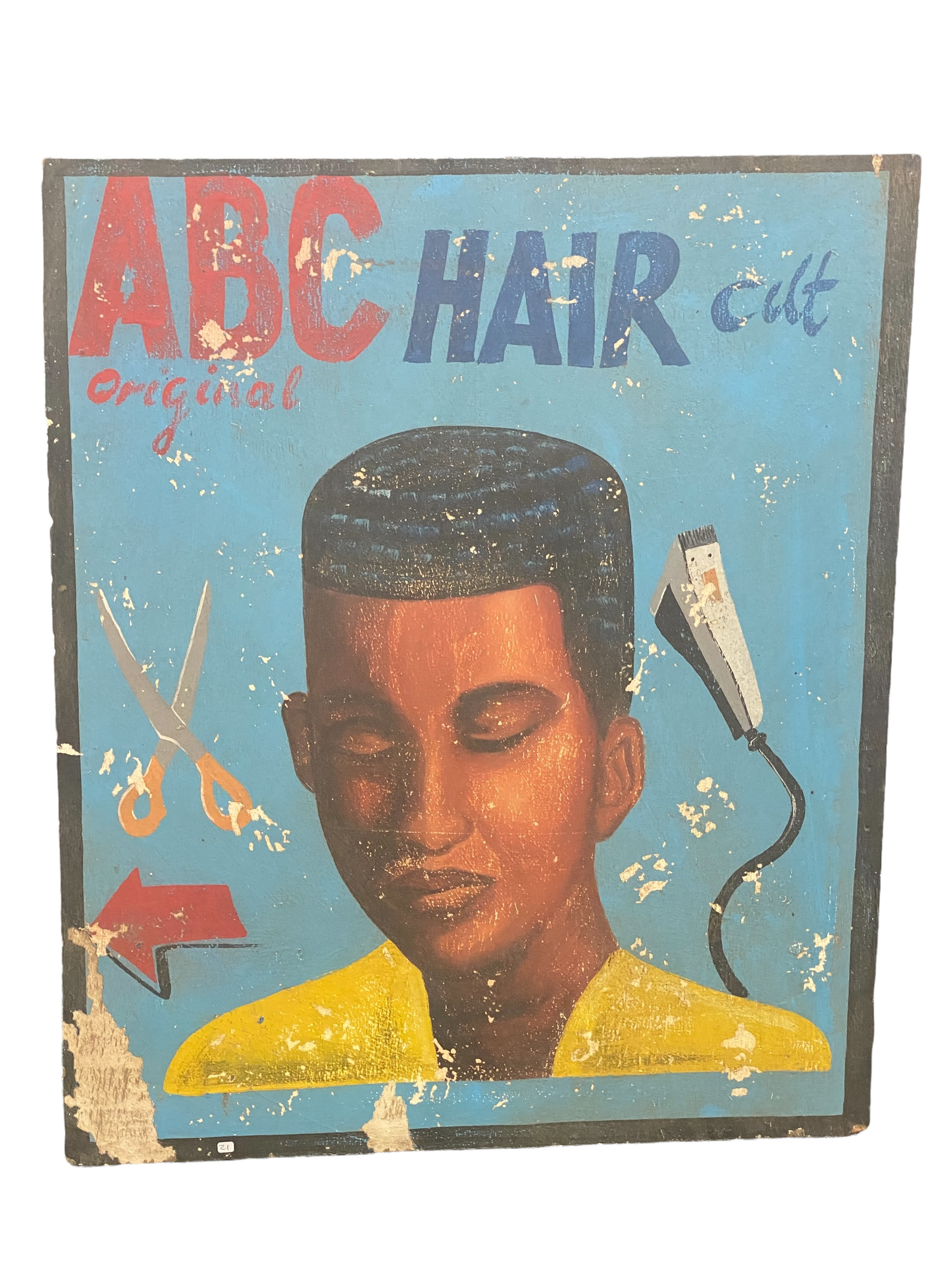 Vintage African Barber Shop Signs