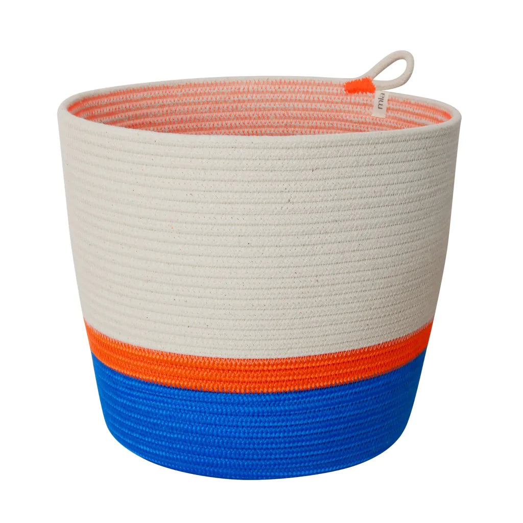 Planter Basket 100% cotton (17.3) Blue