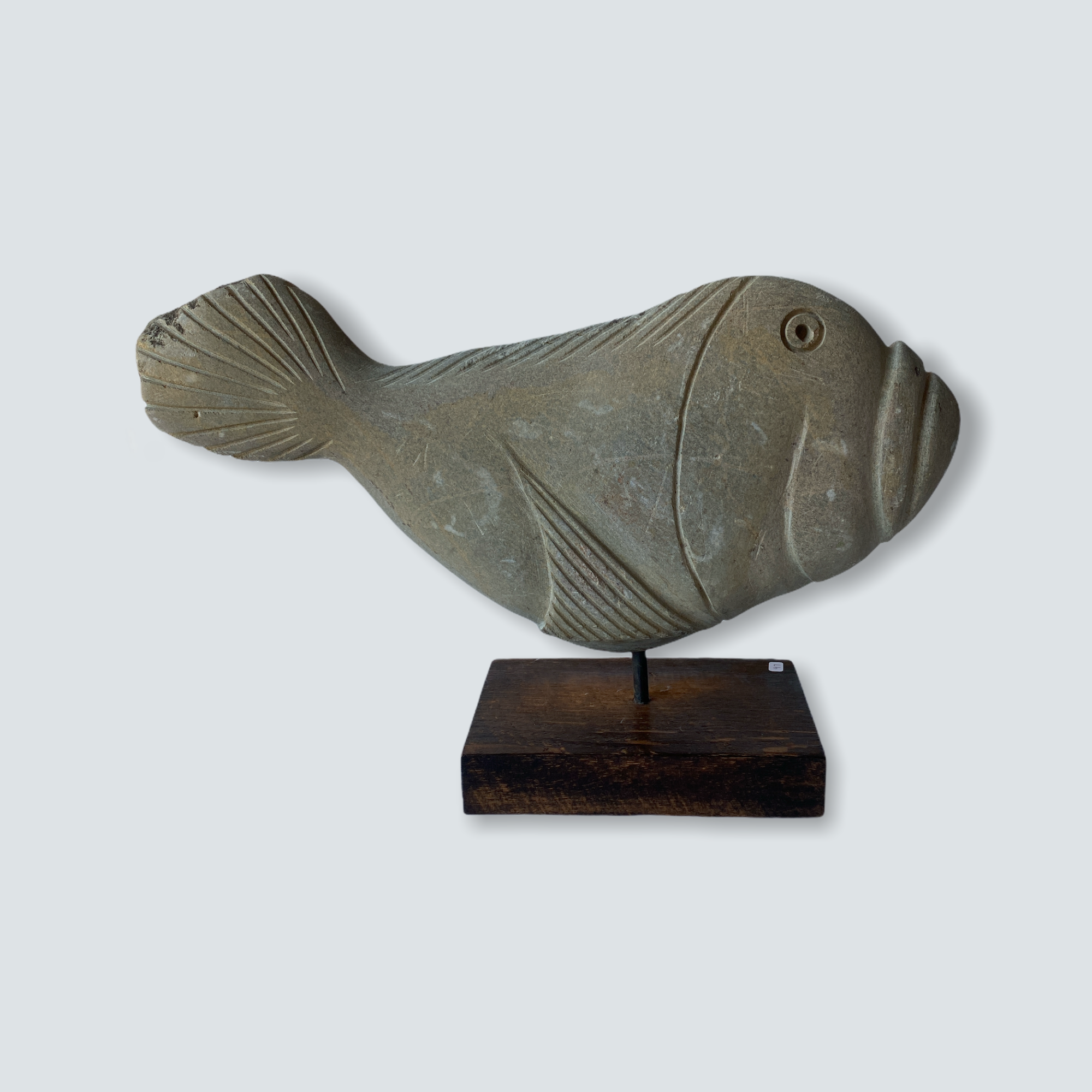Stone Fish Sculpture - Zimbabwe (06) M