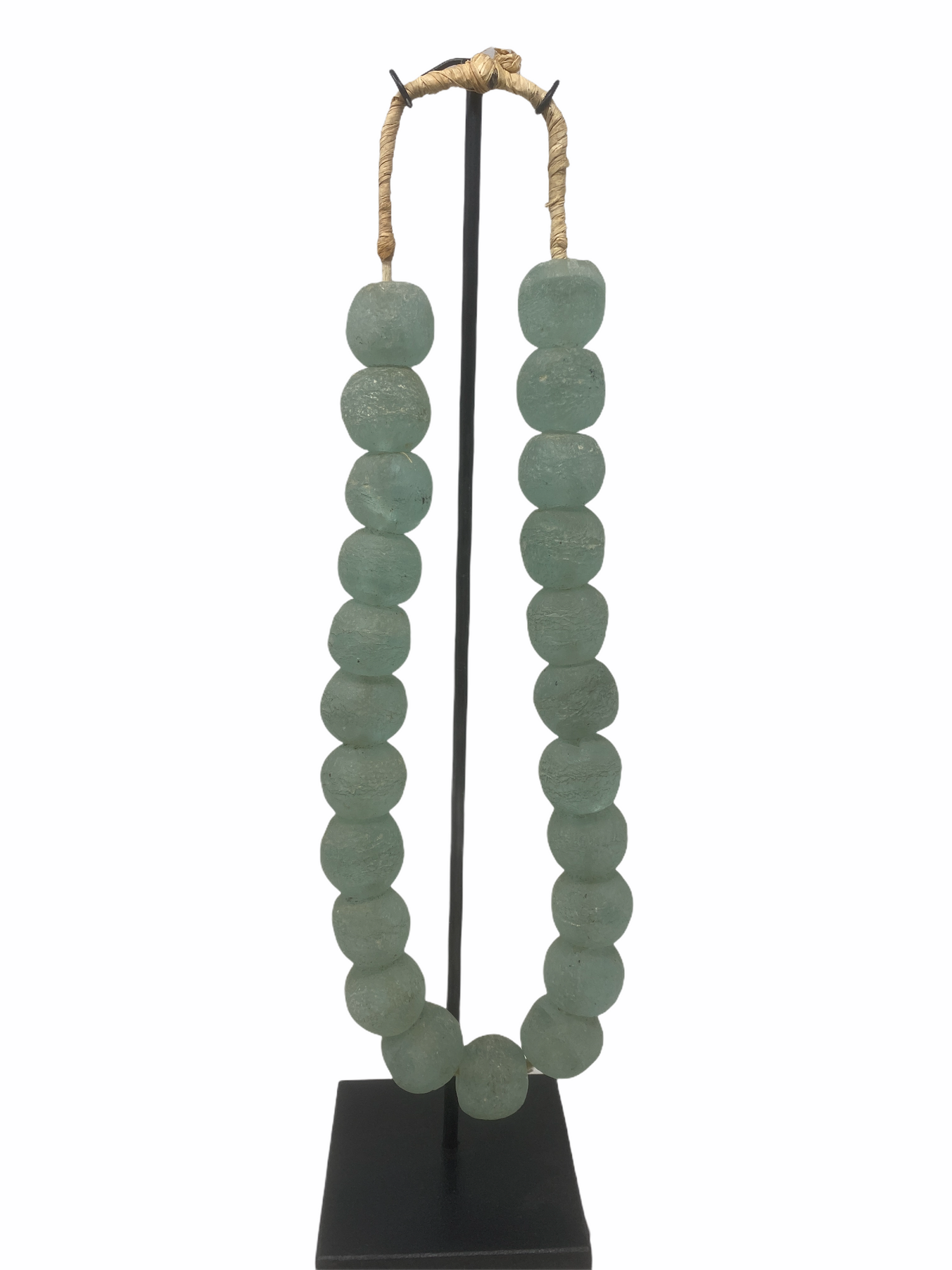 Ghana Glass beads Turquoise- Large