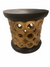 Bamileke Stool \ Table - 40cm - Natural & Black