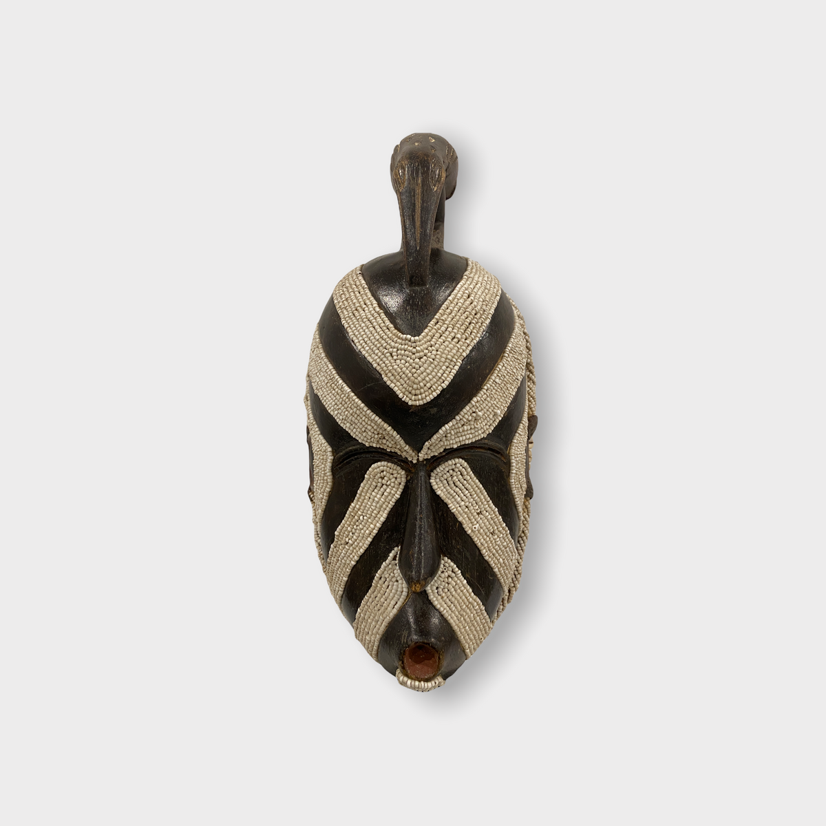 Songye Mask - White beaded (108.2)