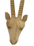 Swazi Hand carved Buck Head Gemsbok - (42) Small