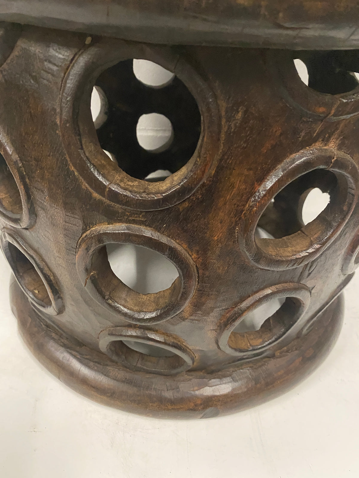 Vintage Bamileke Stool - (87.3)