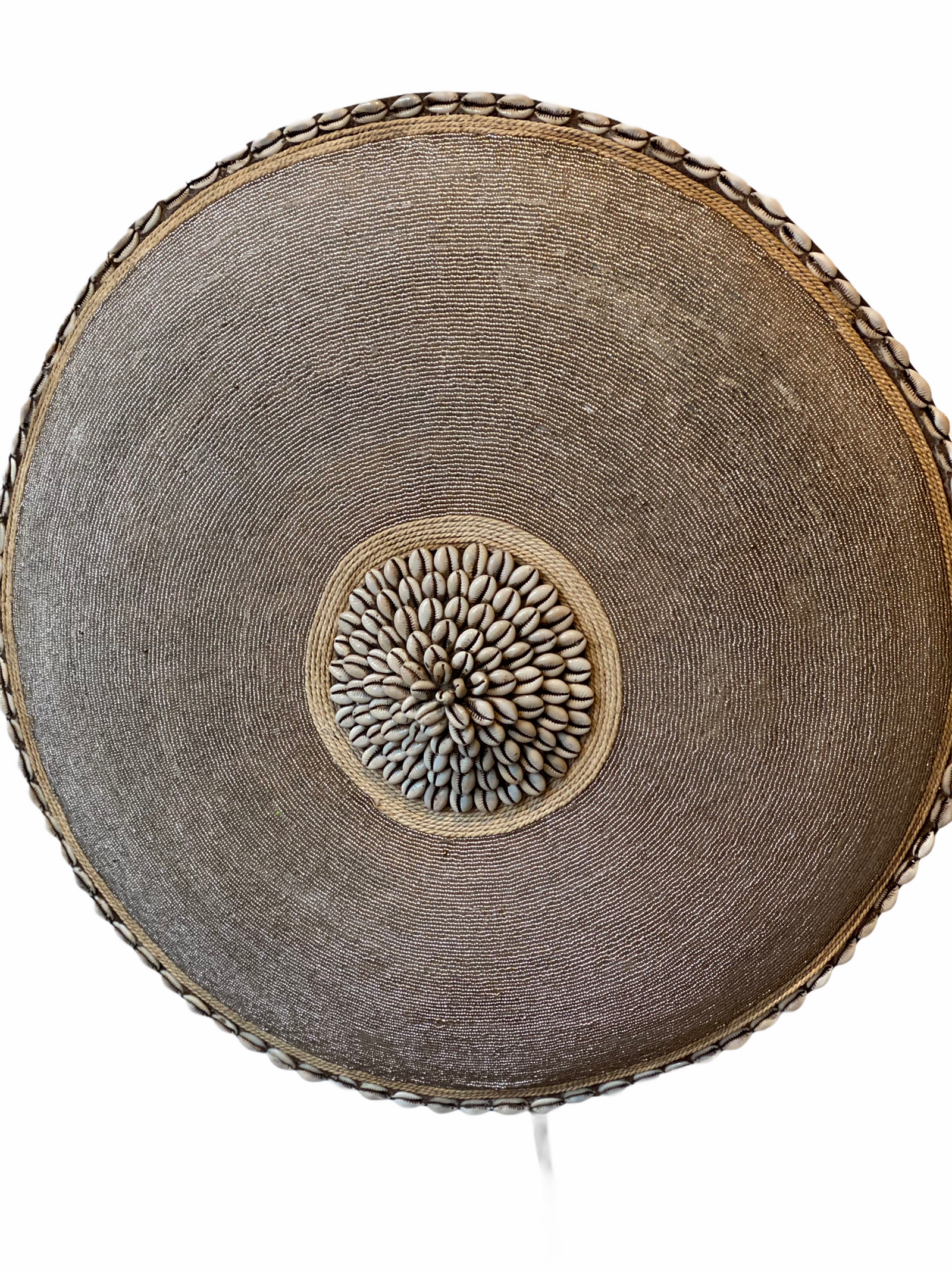 Cameroon Beaded Shield - L - 55cm - Gold