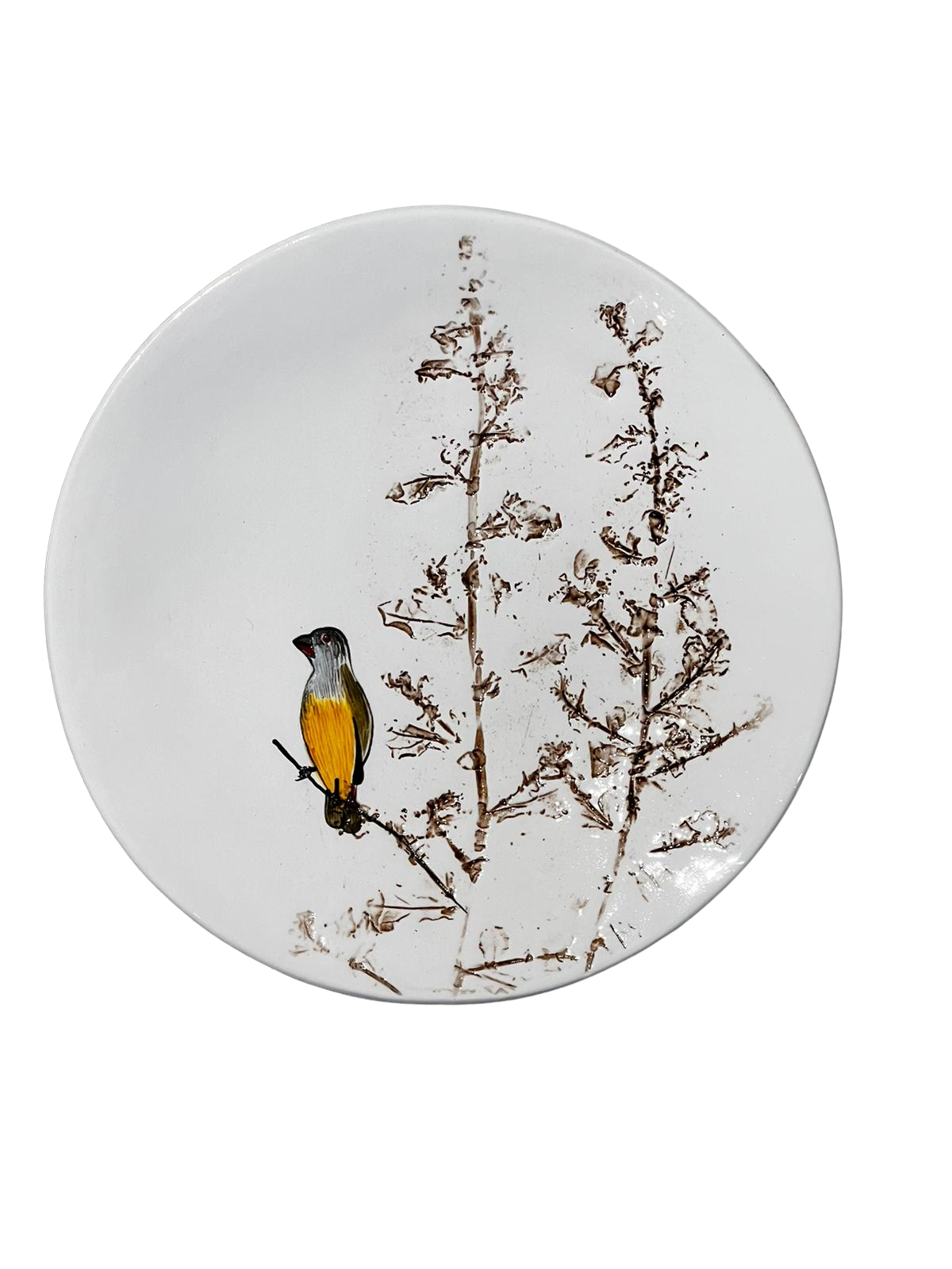 Fynbos &amp; Bird ceramic plate