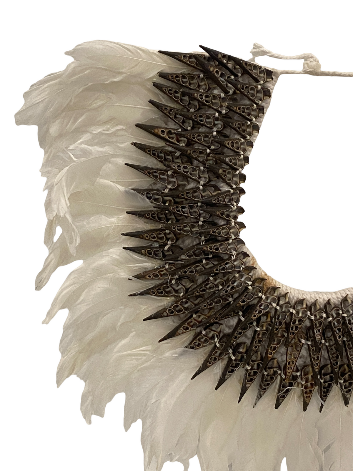Handmade Feather & Shell necklace (2205)