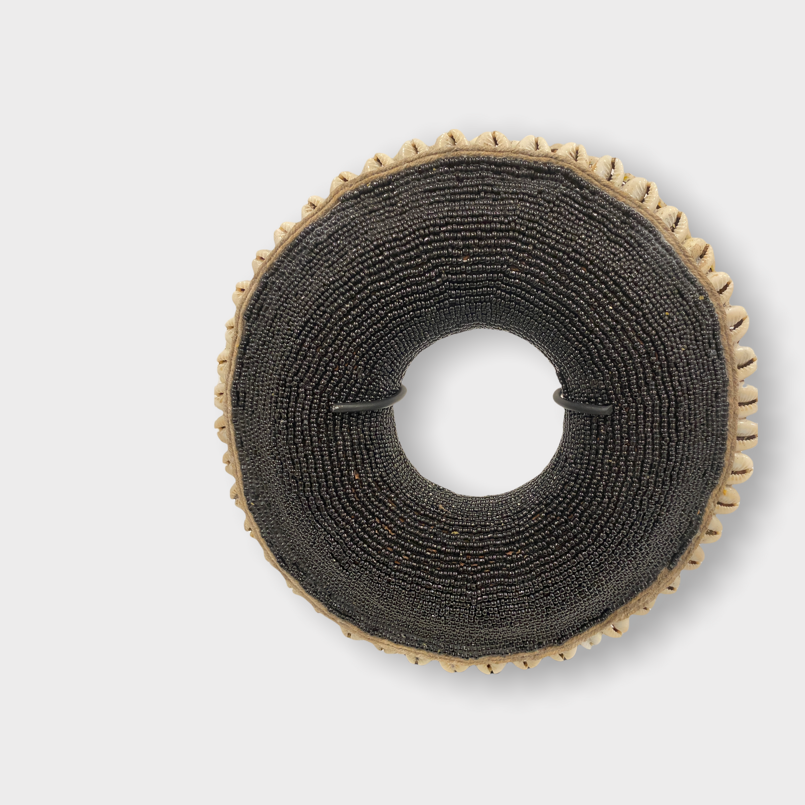 Cameroon beaded bracelet - (88.4) Black