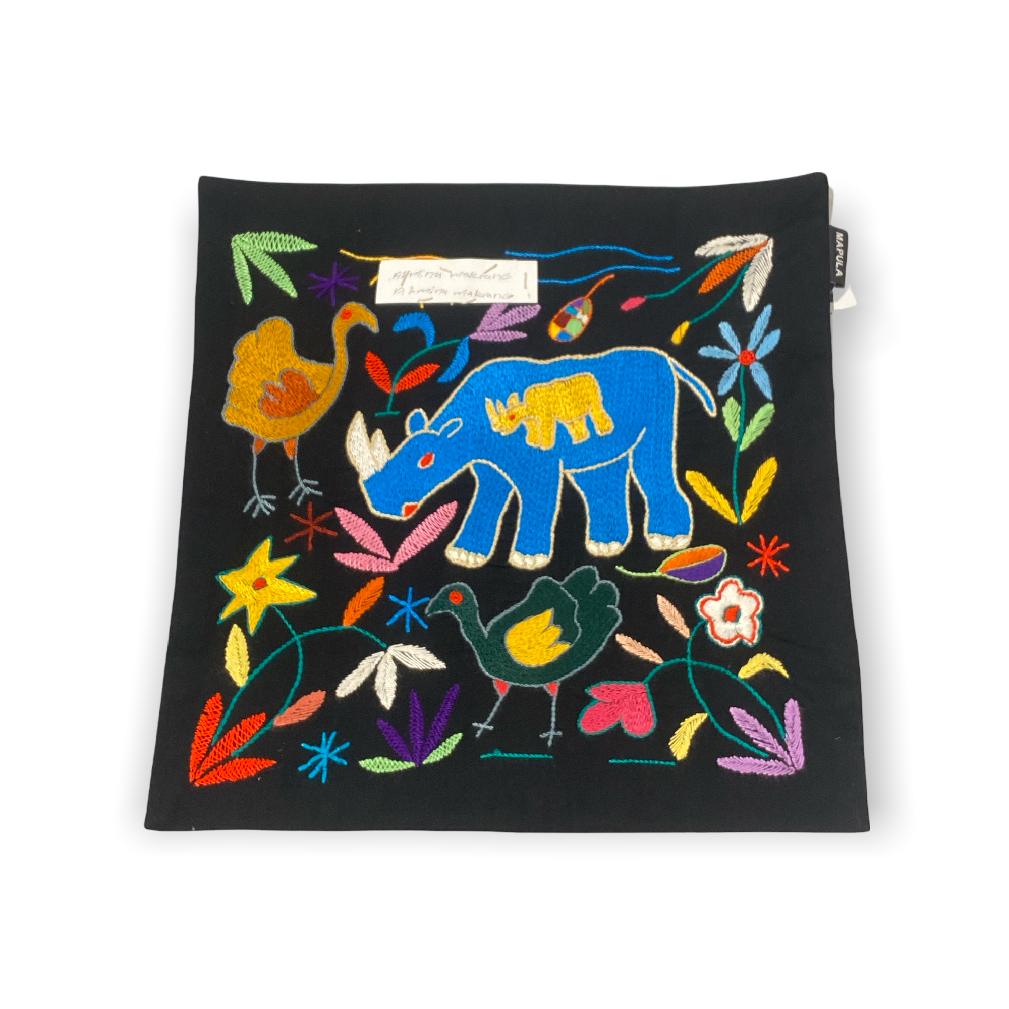 Mapula embroidered cushion 40x40 - South Africa