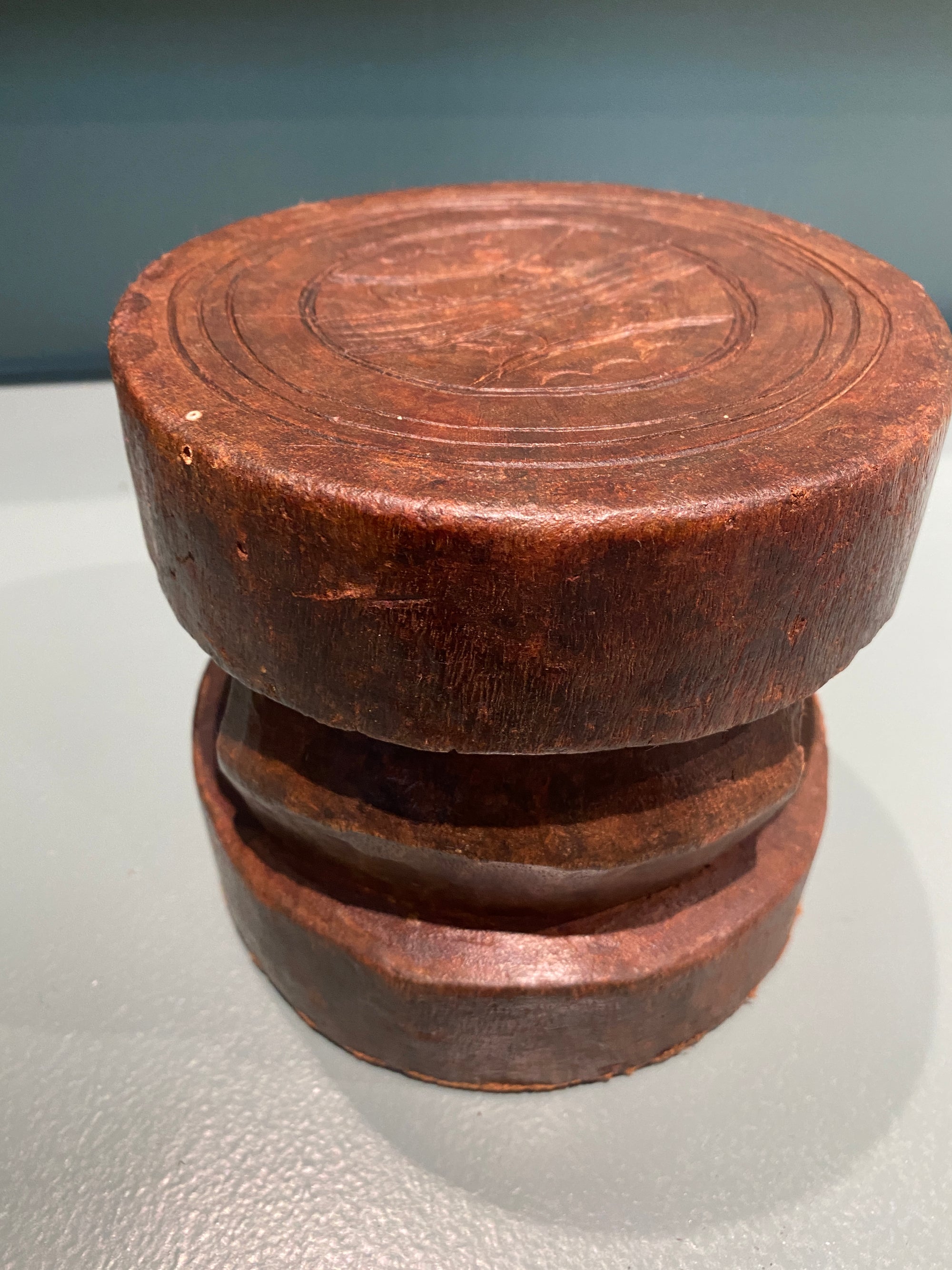 Yoruba hand carved stool - (08)