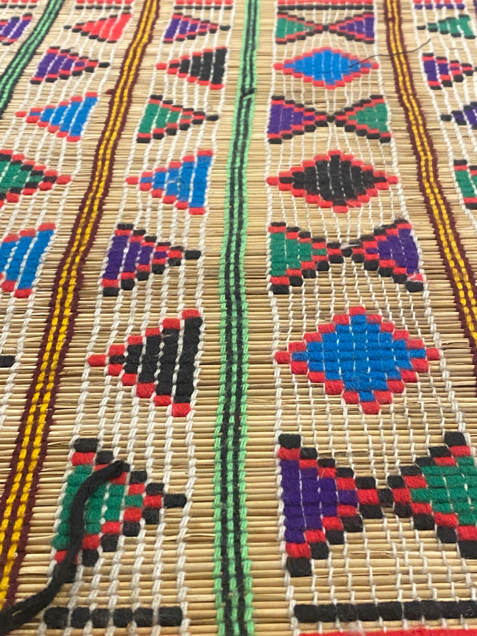 Tuareg reed and textile mat - (40.2)