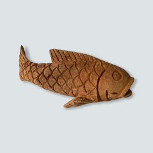 Mozambique hand carved Fish sculpture - L (02) - Botanical Boys