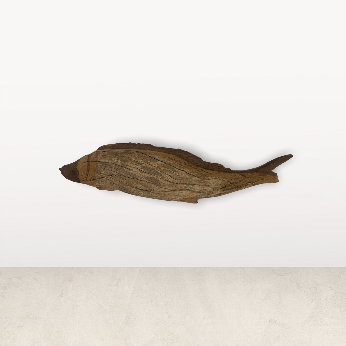 Driftwood Hand Carved Fish - (L11.3)
