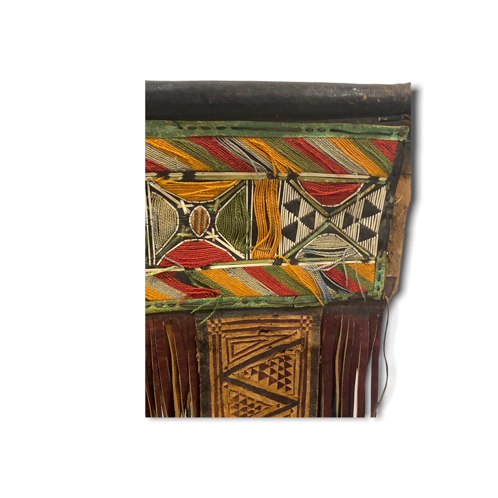 Tuareg - Antique leather panel tent decor (191.3)