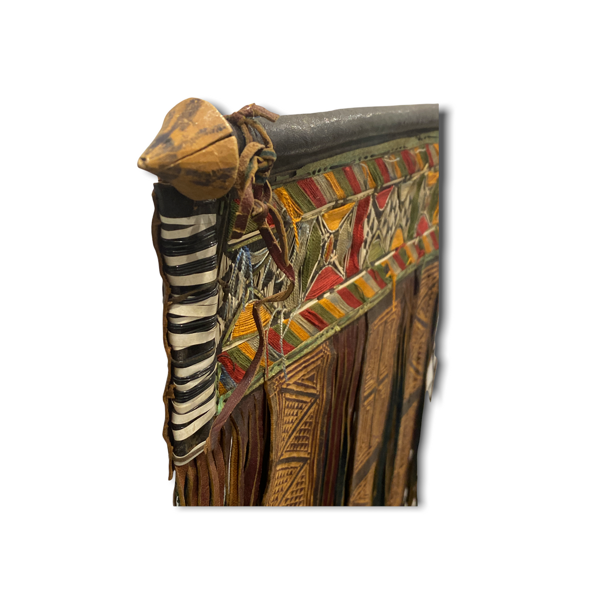 Tuareg - Antique leather panel tent decor (191.3)